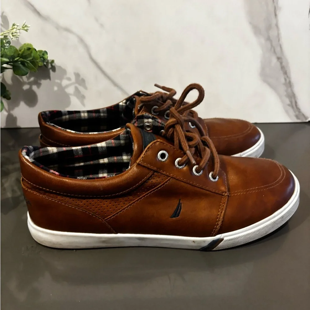 Nautica Brown Kids Lace-Up Shoes
